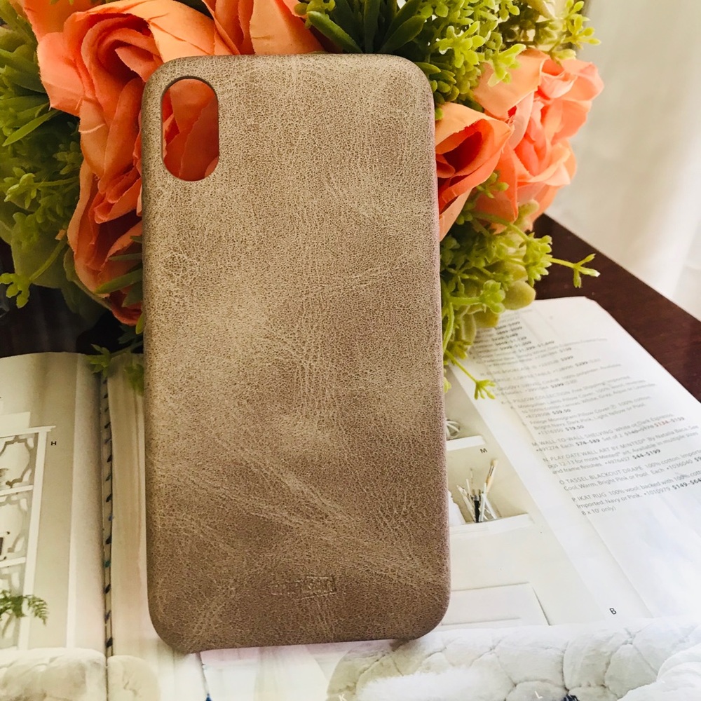 For IPhoneX Luxury Leather Ultra Slim Cover